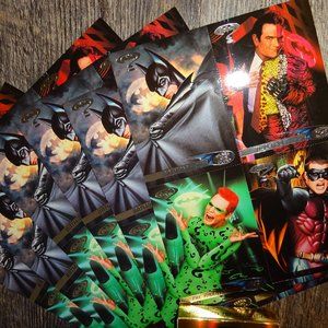 Qty 4 ..uncut BATMAN forever sheets from 1995
